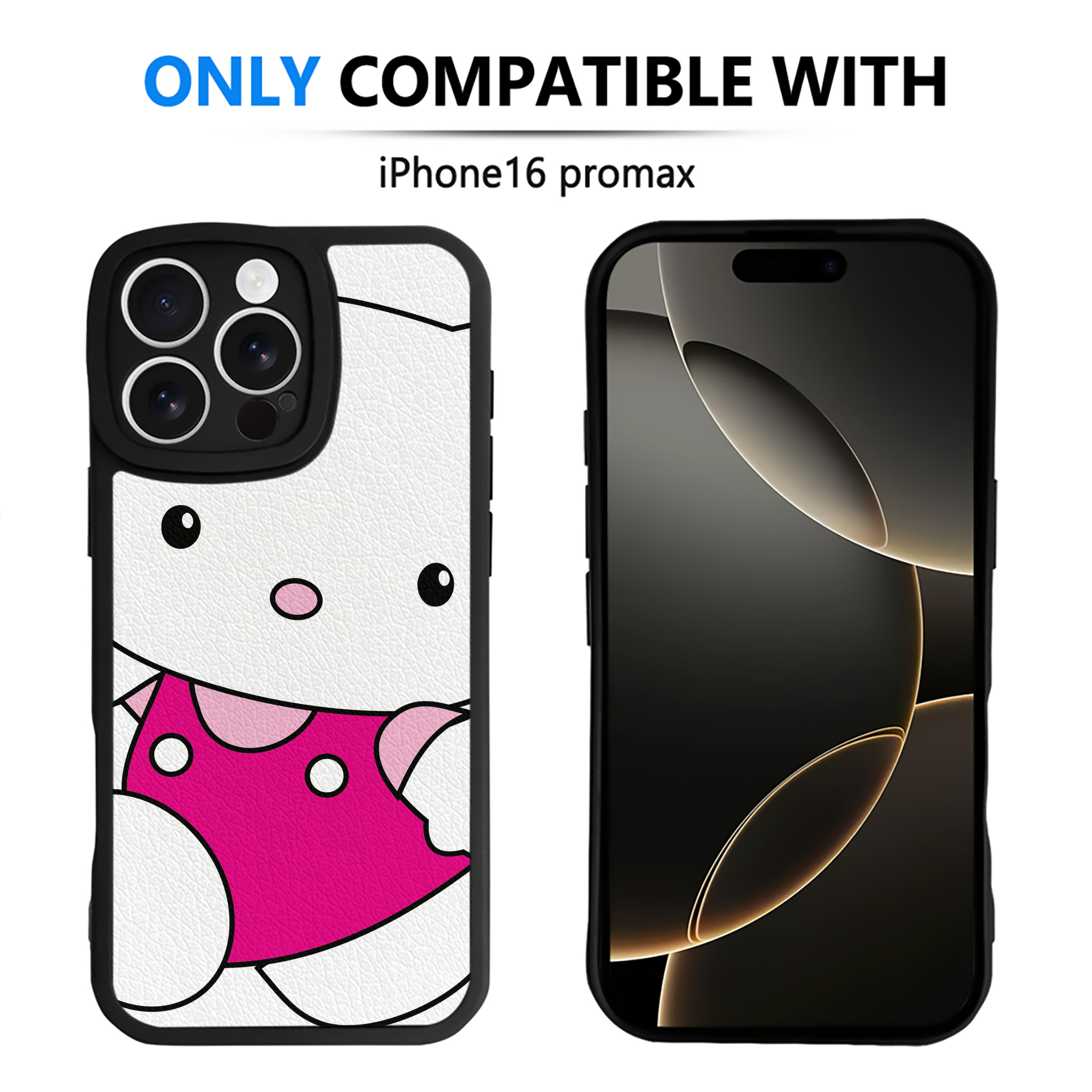 （画像用） Hello Kitty ハローキティ 【iPhone 16シリーズ対応】シリコンスマホケース（レザー調） 材質：シリコン